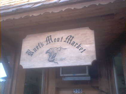 Ruef's Meat Market Sign